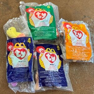 Ty Beanie Babies Colorful Plush Set